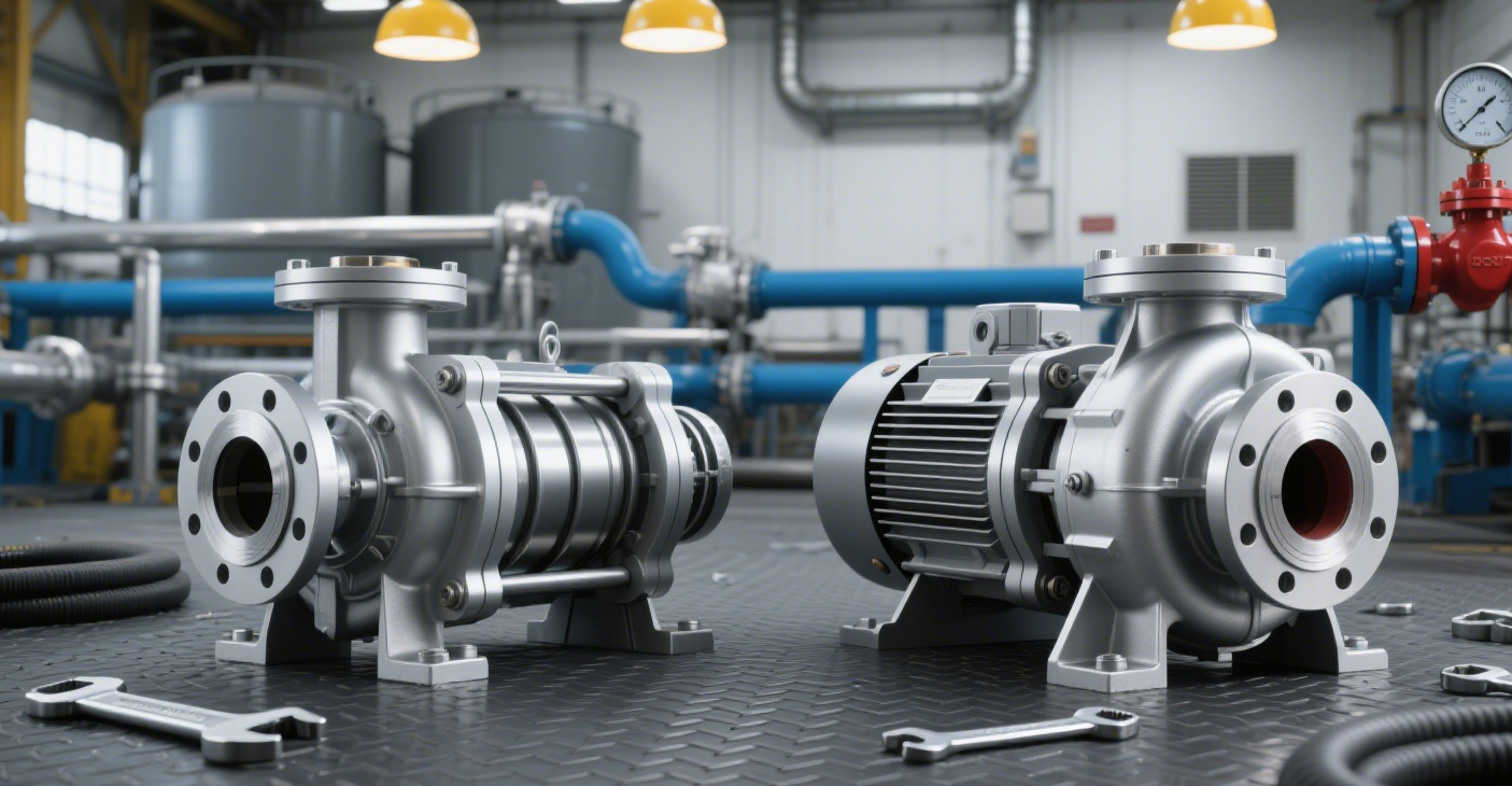 Forskelle mellem centrifugalpumpetype BB3 og type BB4