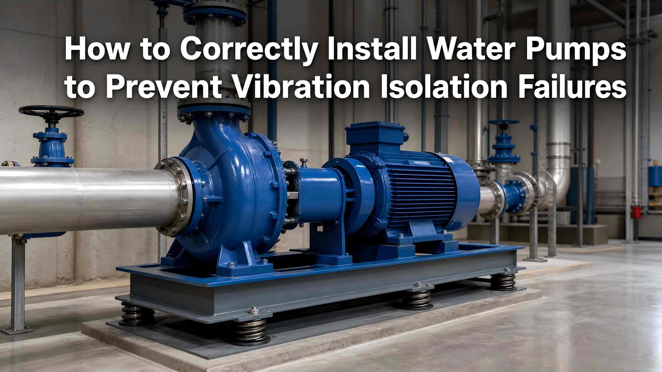 Sådan installeres vandpumper korrekt for at forhindre vibrationsisolationsfejl