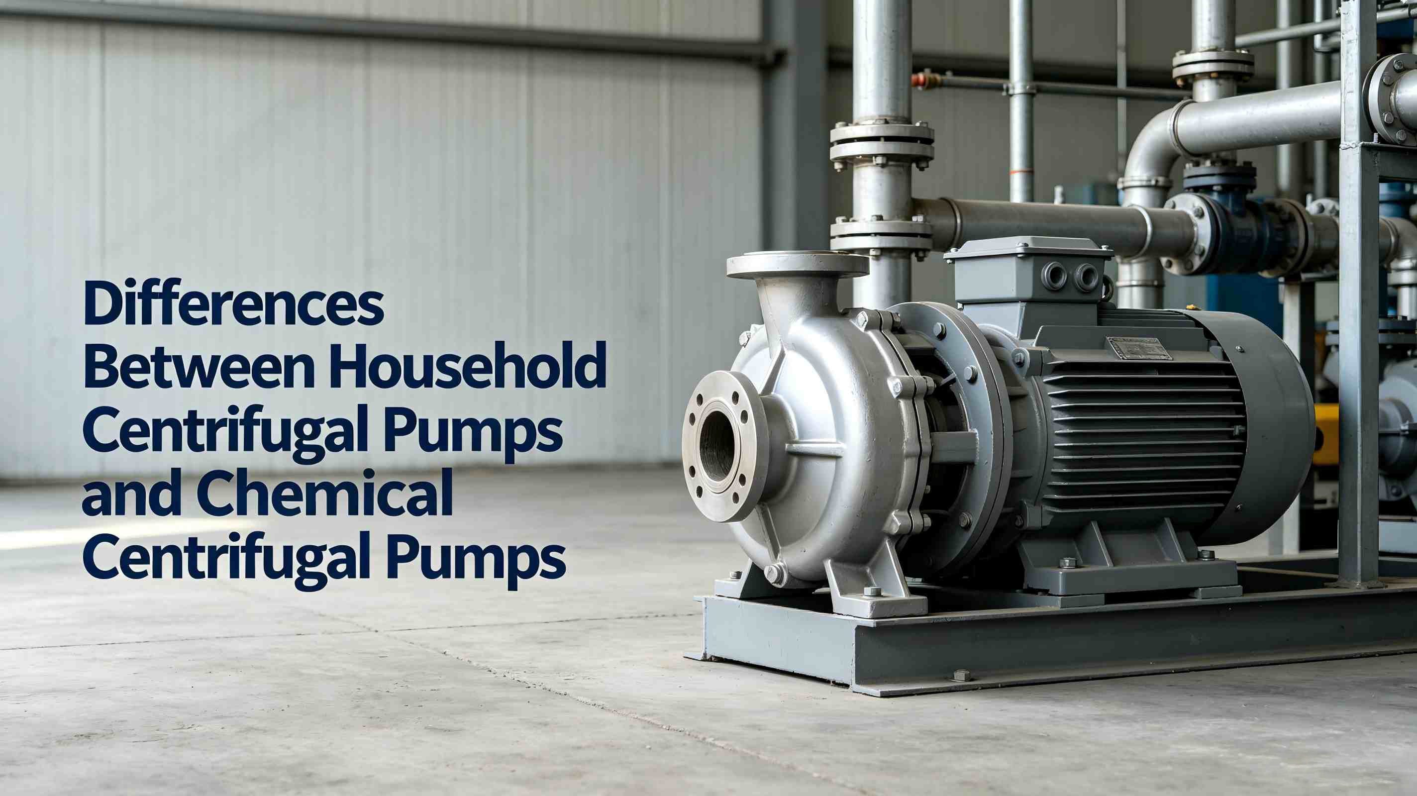 Forskelle mellem husholdningscentrifugalpumper og kemiske centrifugalpumper