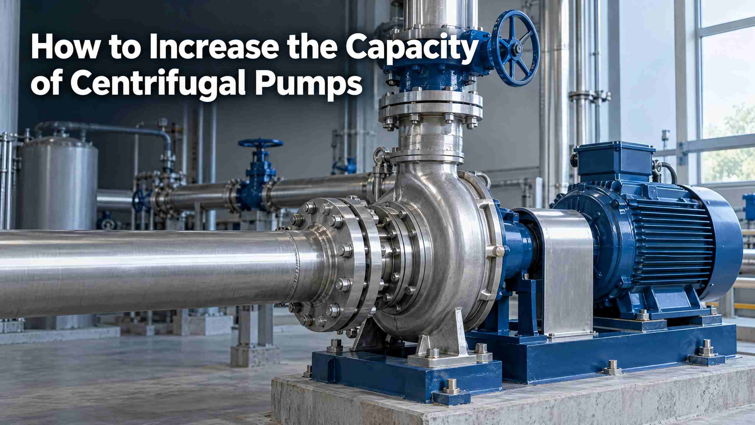 Sådan øges kapaciteten af ​​centrifugalpumper